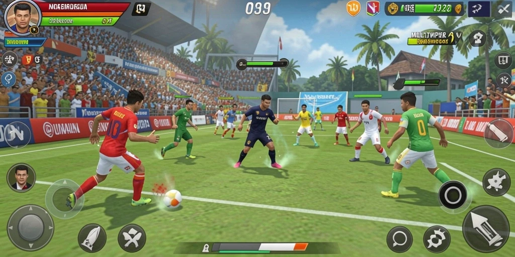 Tampilan awal game dengan karakter yang menarik.