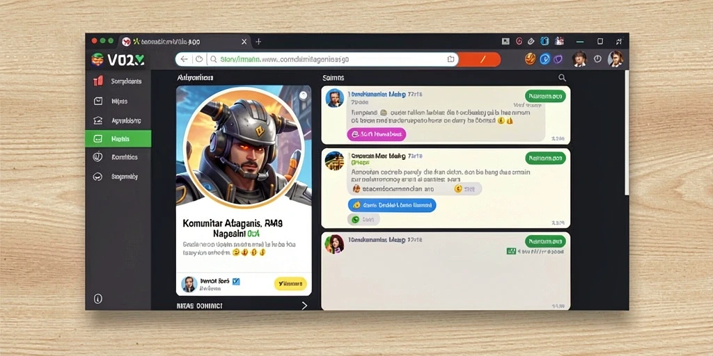 Screenshot menunjukkan karakter utama di tengah aksi.