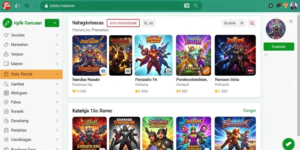 Tampilan antarmuka yang sederhana dan intuitif.