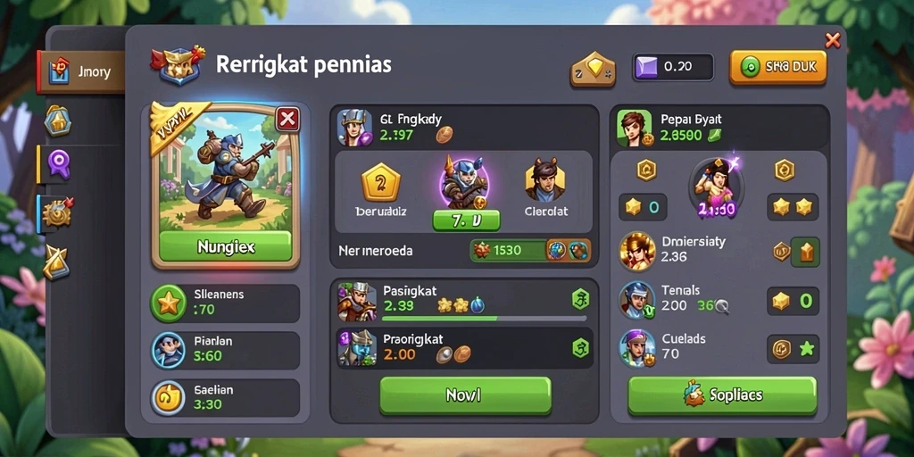 Tampilan awal yang menarik dan penuh warna.